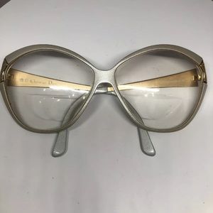 Christian Dior Vintage Silver eyeglass frames RX